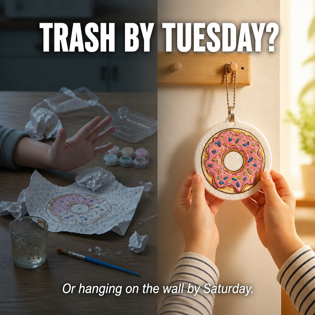 BubblePlay™ — Turn Markers and Water Into 3D Puffy Keepsakes Kids Hang Themselves