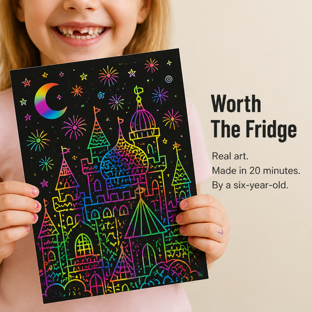 VividDreams™ Scratch Art Notebook — Trade Screen Time For Quiet, Mess-Free Rainbow Hours