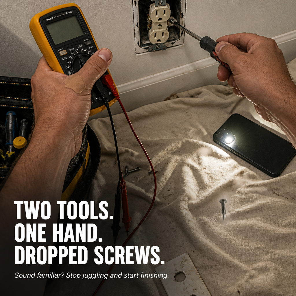 VoltGrip™ — Drive Screws and Spot Live Wires With One Pocket Tool