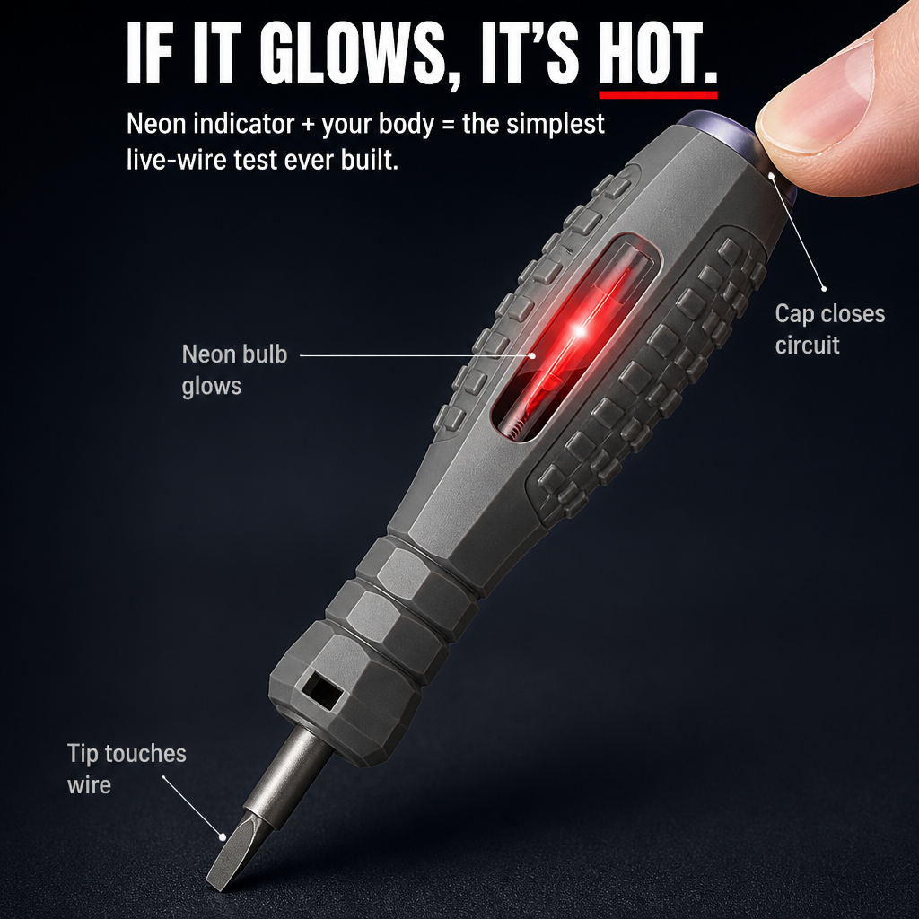VoltGrip™ — Drive Screws and Spot Live Wires With One Pocket Tool