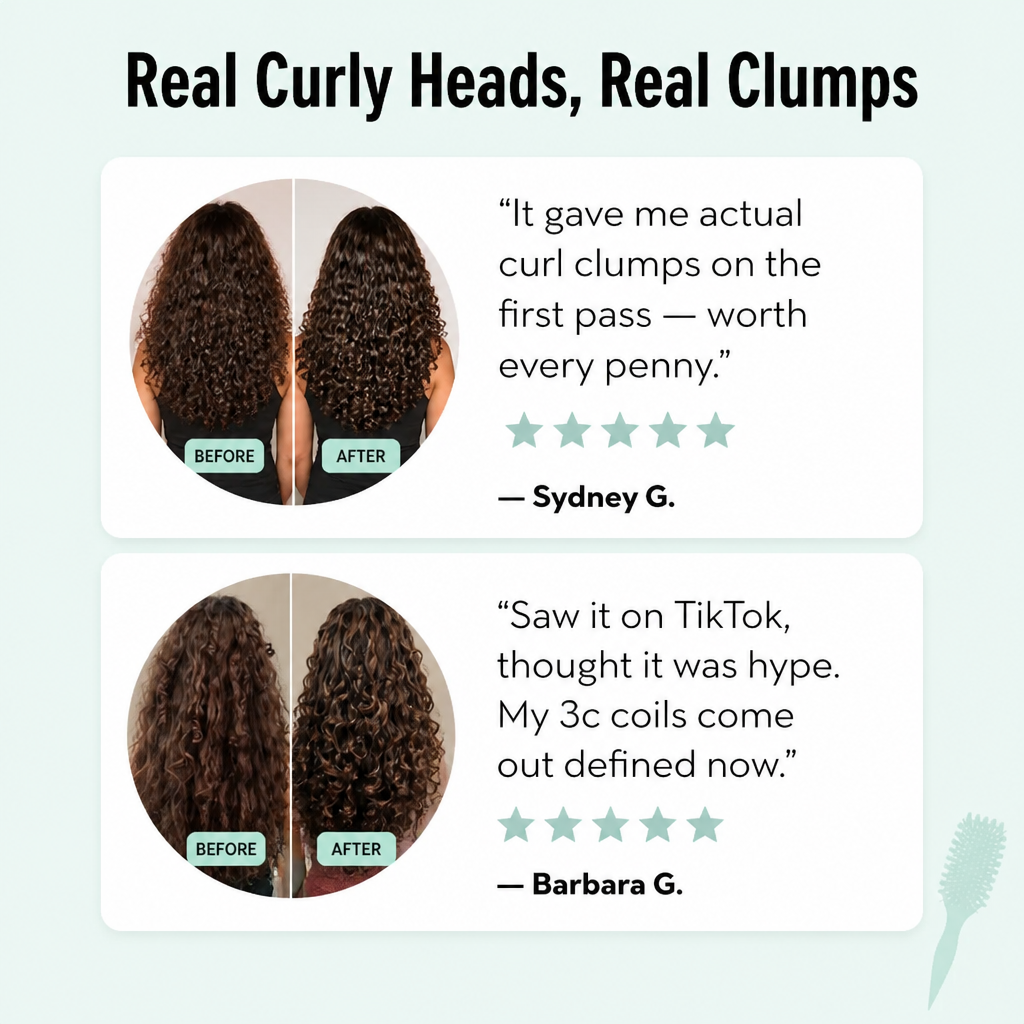 CurlAura™ — Clump, Define & Smooth Your Curls In One Pass