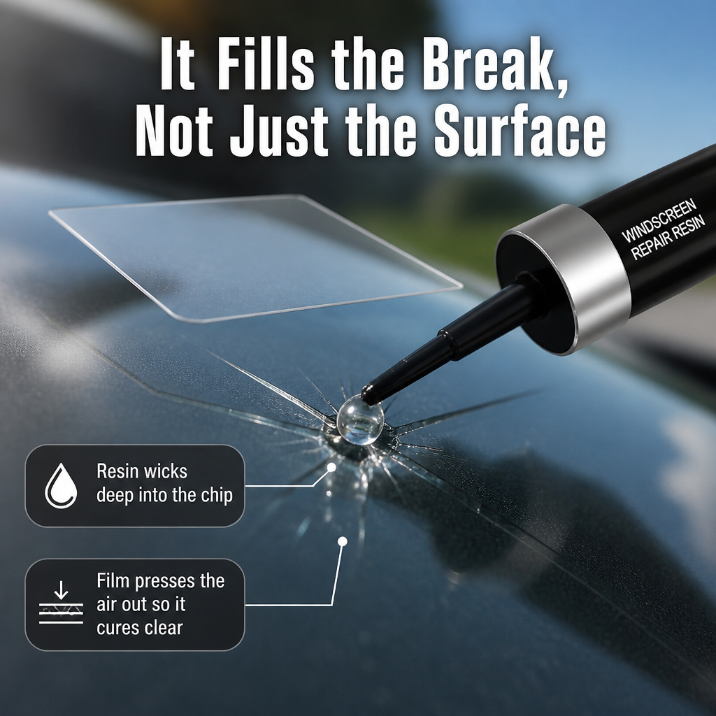 GlassGuardPro™ — Stop Your Windshield Chip From Spreading and Save the Replacement Bill