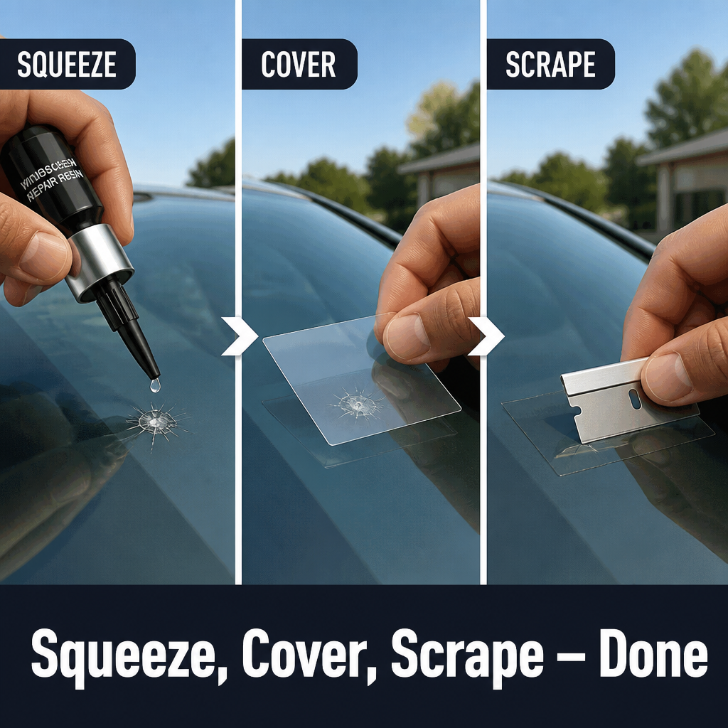GlassGuardPro™ — Stop Your Windshield Chip From Spreading and Save the Replacement Bill