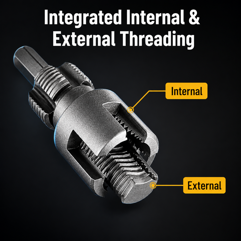 SteelTight™ — Thread Plastic Pipe Inside & Out in One Pass, Zero Leaks