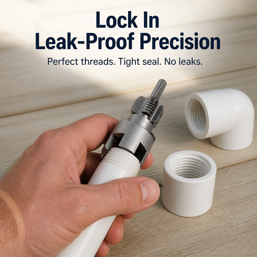 SteelTight™ — Thread Plastic Pipe Inside & Out in One Pass, Zero Leaks