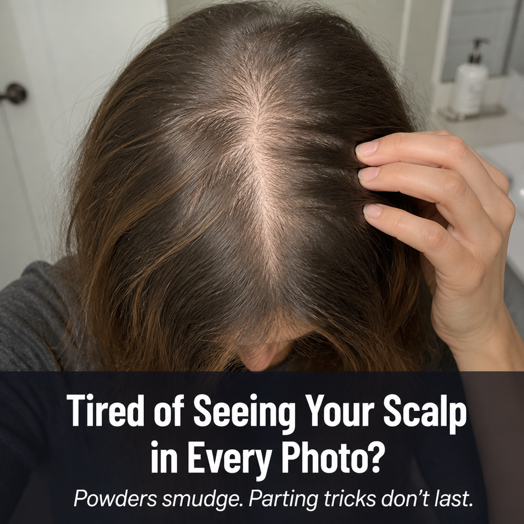 SilqueVeil™ — Cover Thinning Hair With a Part That Looks Like Real Scalp