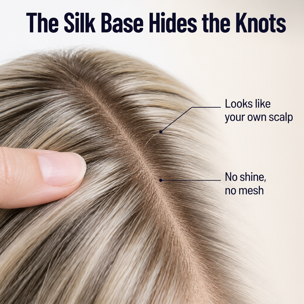 SilqueVeil™ — Cover Thinning Hair With a Part That Looks Like Real Scalp