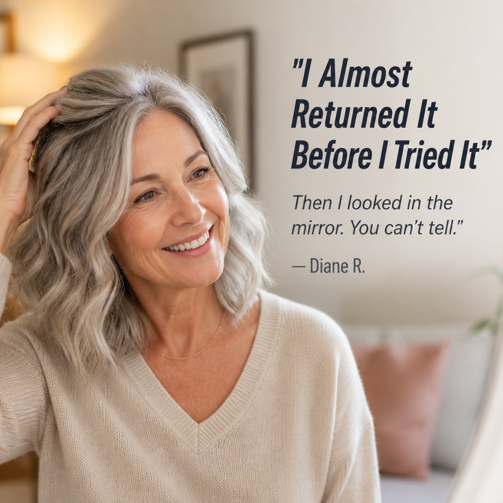 SilqueVeil™ — Cover Thinning Hair With a Part That Looks Like Real Scalp