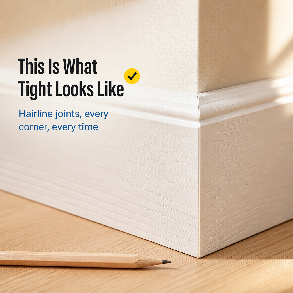 MiterMate™ — Cut Tight Corner Joints Without the Miter-Saw Math