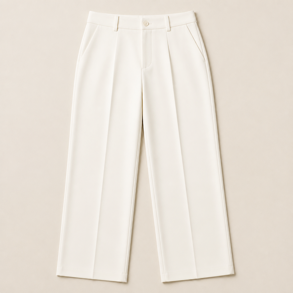 SilhouetteRx™ – Tailored High-Waist Wide-Leg Trousers with Front Pleat
