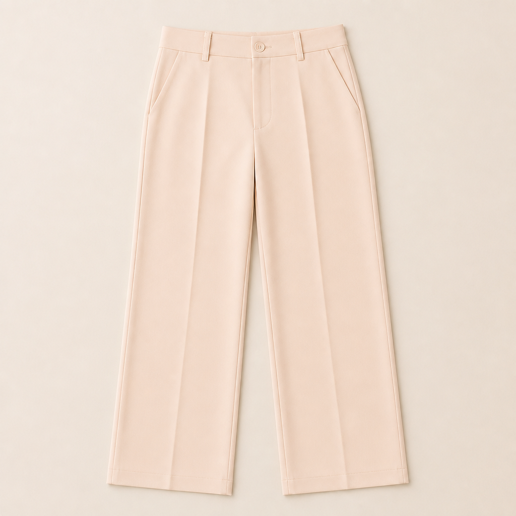 SilhouetteRx™ – Tailored High-Waist Wide-Leg Trousers with Front Pleat