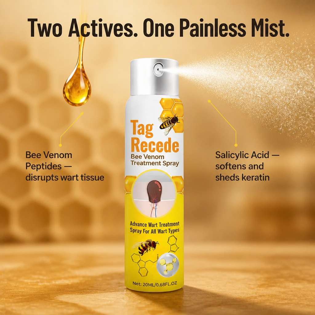 VenomaSilk™ — Spray Stubborn Warts Away Painlessly with Bee Venom and Salicylic Acid