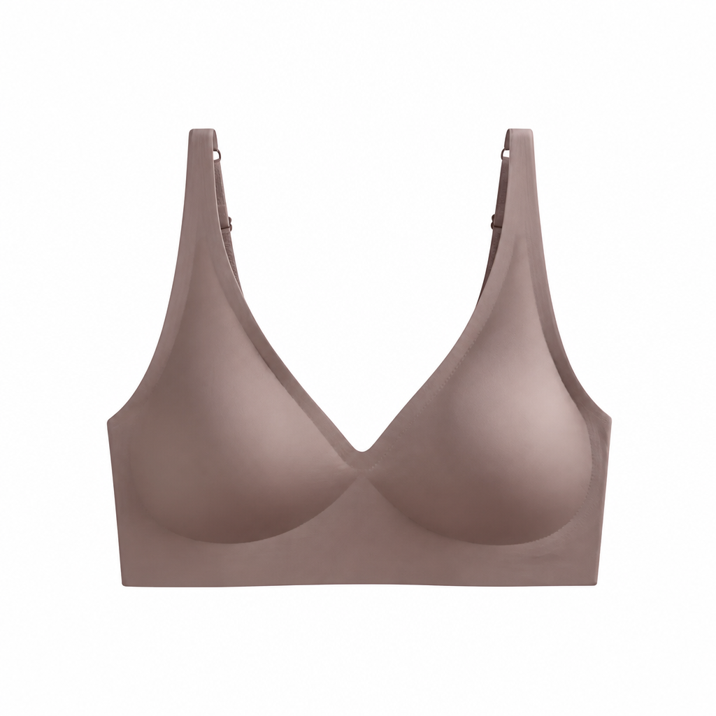 SilkenEase™ – Invisible Wire-Free V-Neck Comfort Bra