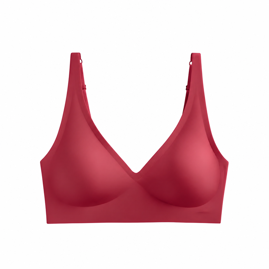 SilkenEase™ – Invisible Wire-Free V-Neck Comfort Bra