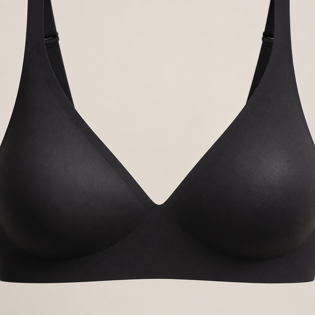 SilkenEase™ – Invisible Wire-Free V-Neck Comfort Bra