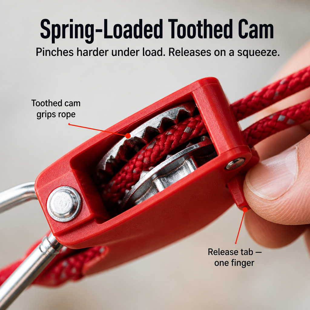 StrataLink™ — Pitch It Tight, Lock It Once, Forget the Knots