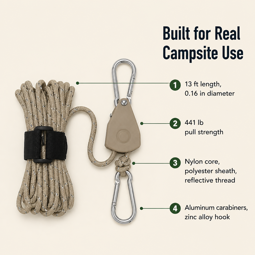 StrataLink™ — Pitch It Tight, Lock It Once, Forget the Knots
