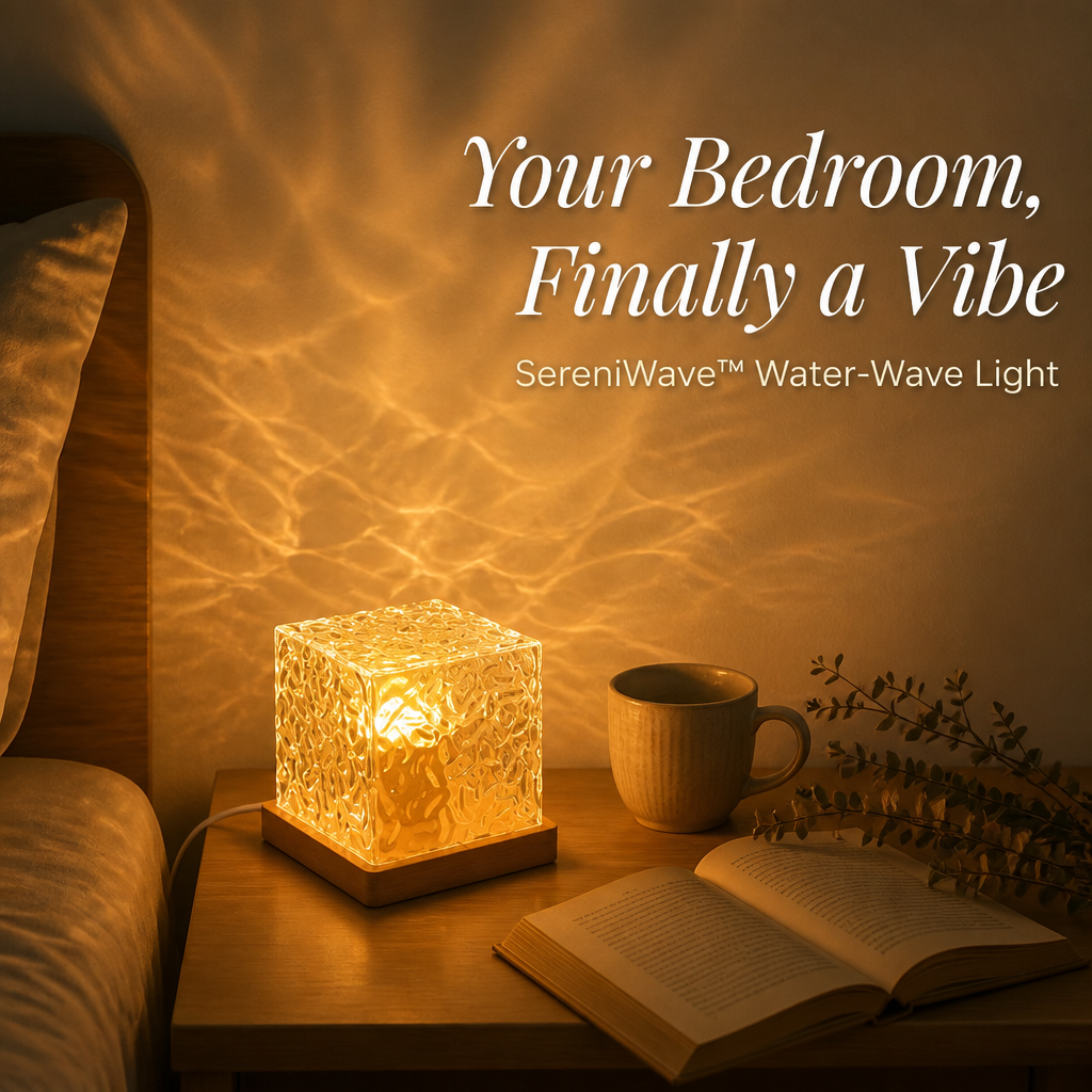 SereniWave™ — Wrap Your Room in Slow-Rolling Water-Wave Light
