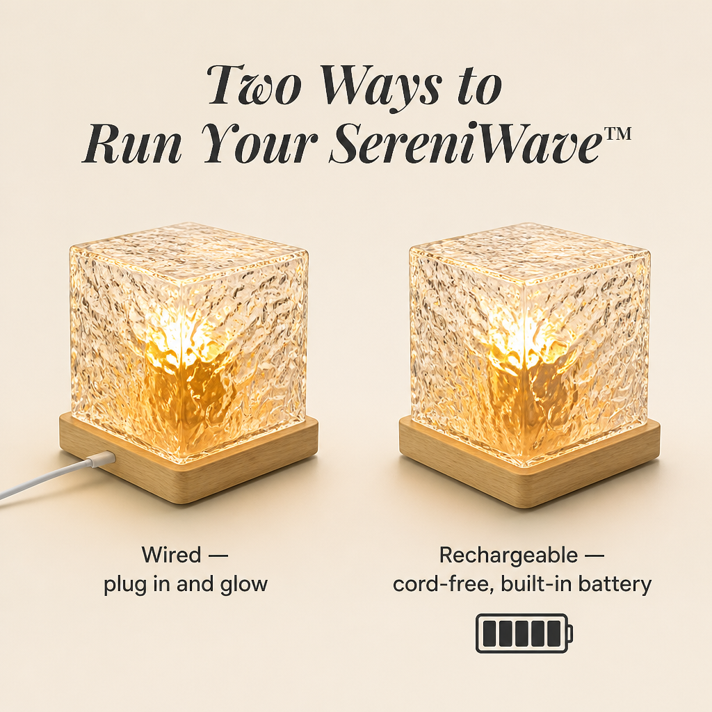 SereniWave™ — Wrap Your Room in Slow-Rolling Water-Wave Light