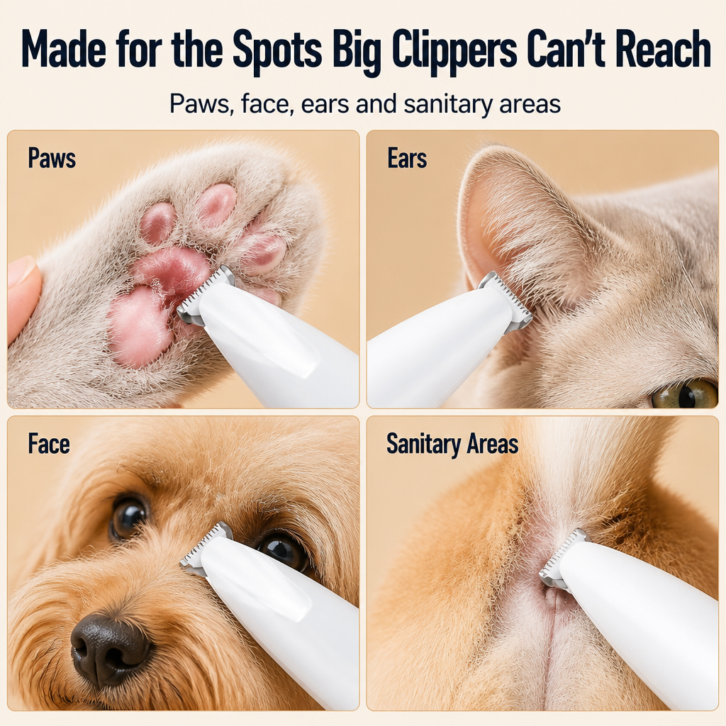 VitaTrim™ Pet Groomer — Trim Paws, Faces & Sensitive Spots Without the Squirming