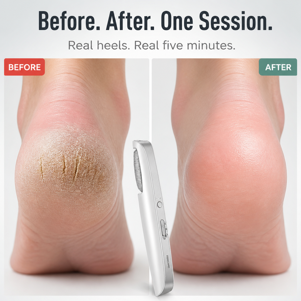 SoleRadiance™ — Buff Away Cracked, Calloused Heels At Home In Minutes