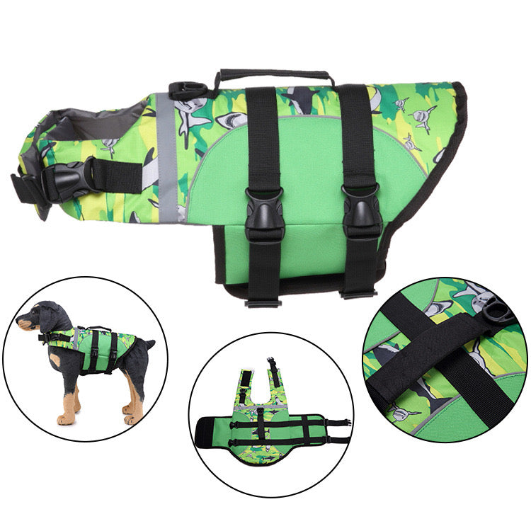 Swimming Safety Vest for Dogs - Various Animal Patterns