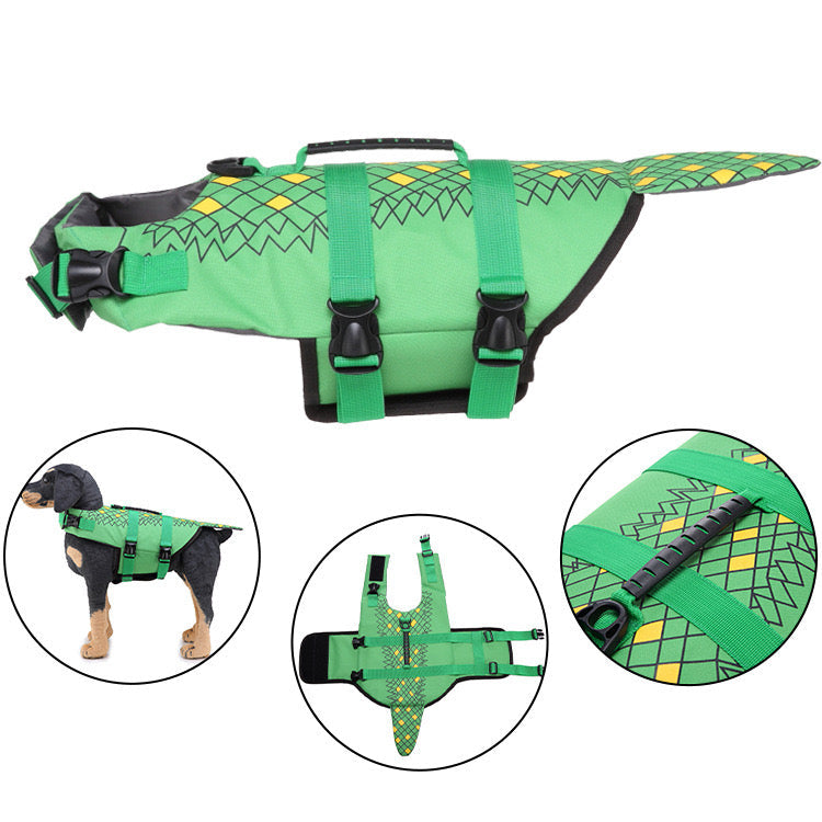 Swimming Safety Vest for Dogs - Various Animal Patterns