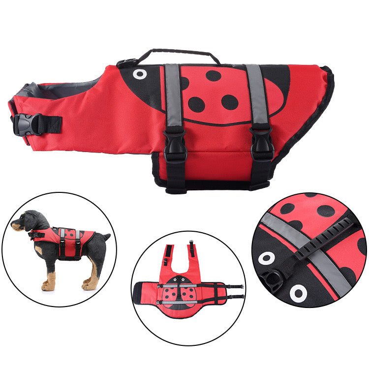 Swimming Safety Vest for Dogs - Various Animal Patterns
