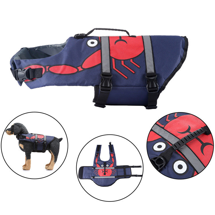 Swimming Safety Vest for Dogs - Various Animal Patterns