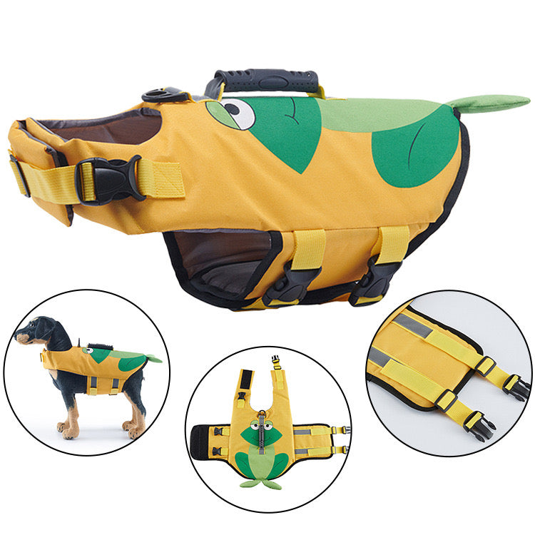 Swimming Safety Vest for Dogs - Various Animal Patterns