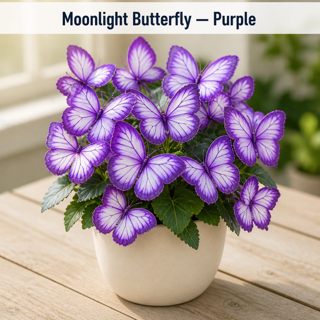 MoonBliss™ Butterfly Bloom Seeds — Grow Butterfly-Shaped Flowers That Make Your Whole Street Stop and Stare