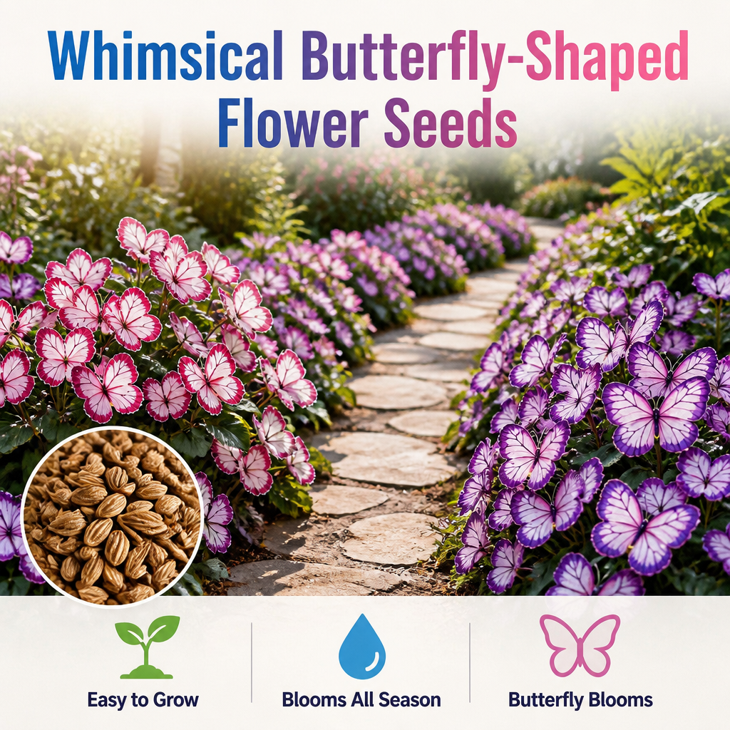 MoonBliss™ Butterfly Bloom Seeds — Grow Butterfly-Shaped Flowers That Make Your Whole Street Stop and Stare
