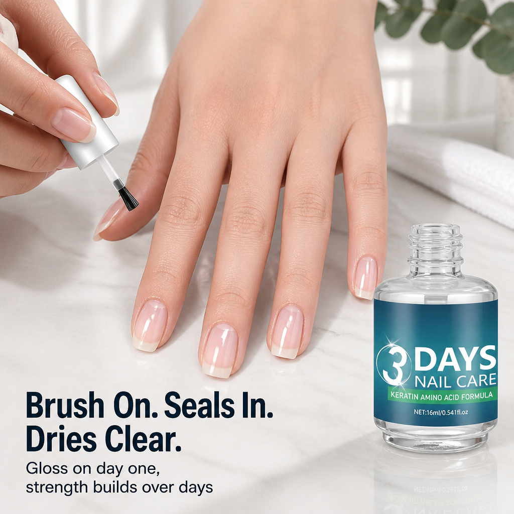 LumaNail™ — Paint On Glass-Gloss Nails That Stop Peeling and Splitting
