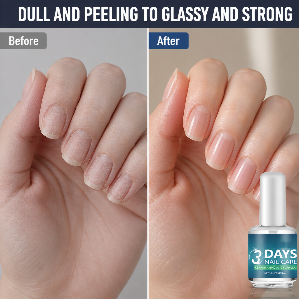 LumaNail™ — Paint On Glass-Gloss Nails That Stop Peeling and Splitting