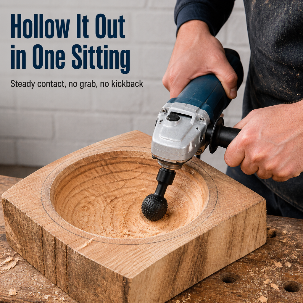 EdgeMaster™ — Carve, Shape & Hollow Wood Without a Toolbox of Bits