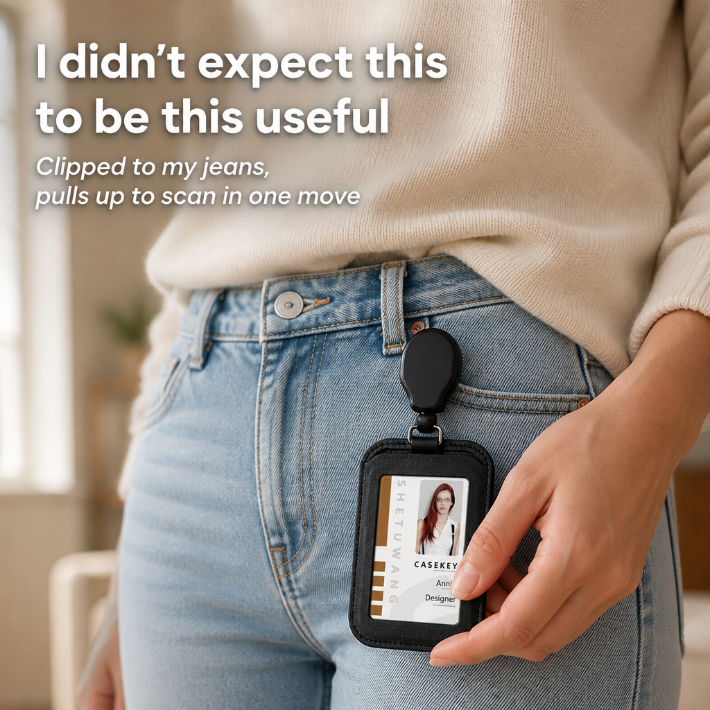 SwiftCord™ — Scan Your Badge Without Lifting It Off Your Neck
