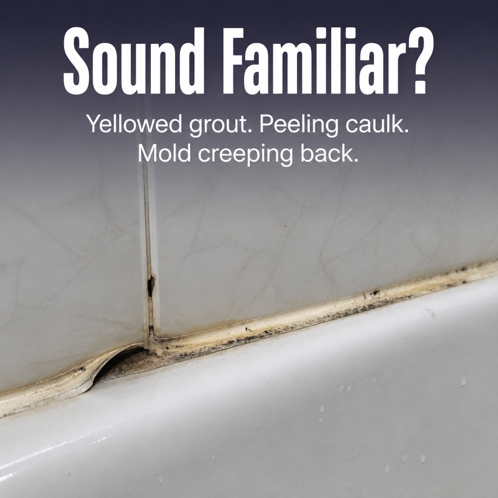 SecureSealPro™ — Refresh Stained Grout Lines in Minutes Without a Caulk Gun