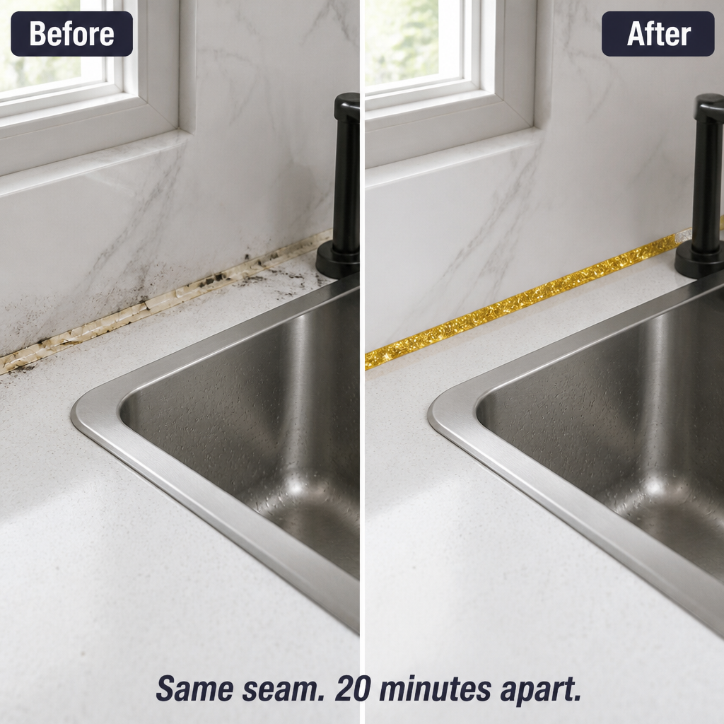 SecureSealPro™ — Refresh Stained Grout Lines in Minutes Without a Caulk Gun