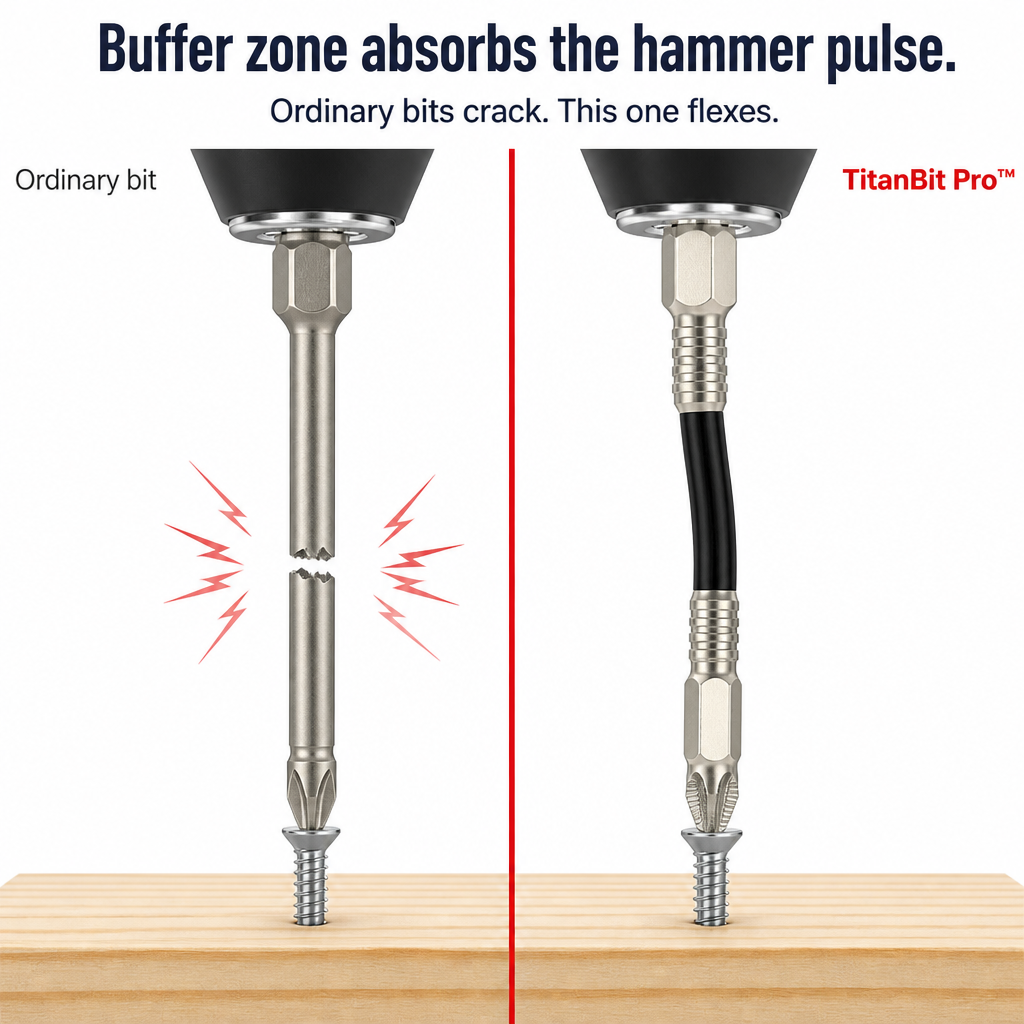 TitanBit Pro™ — Drive Through Stripped Screws Without Cam-Out or Snapped Bits