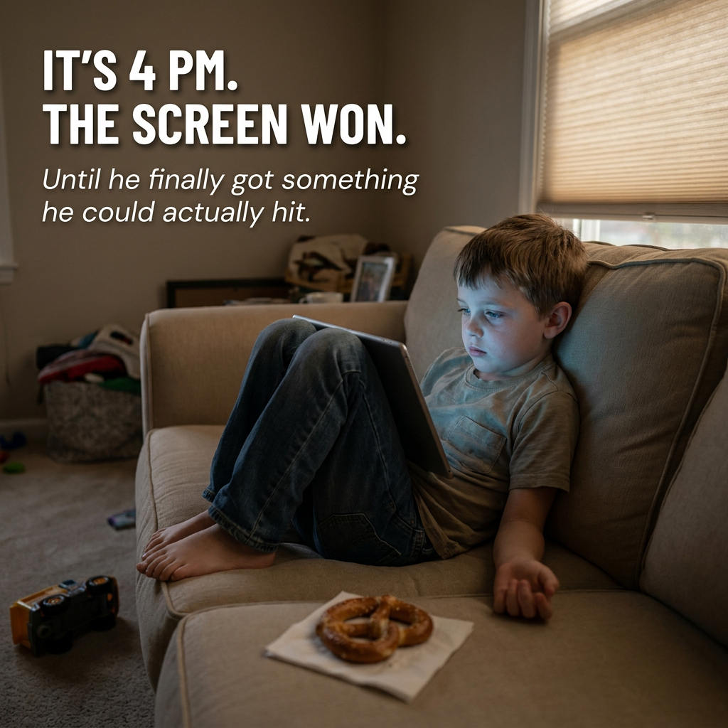 BounceBattler™ — Drain Wild Kid Energy Indoors Without Handing Over A Screen