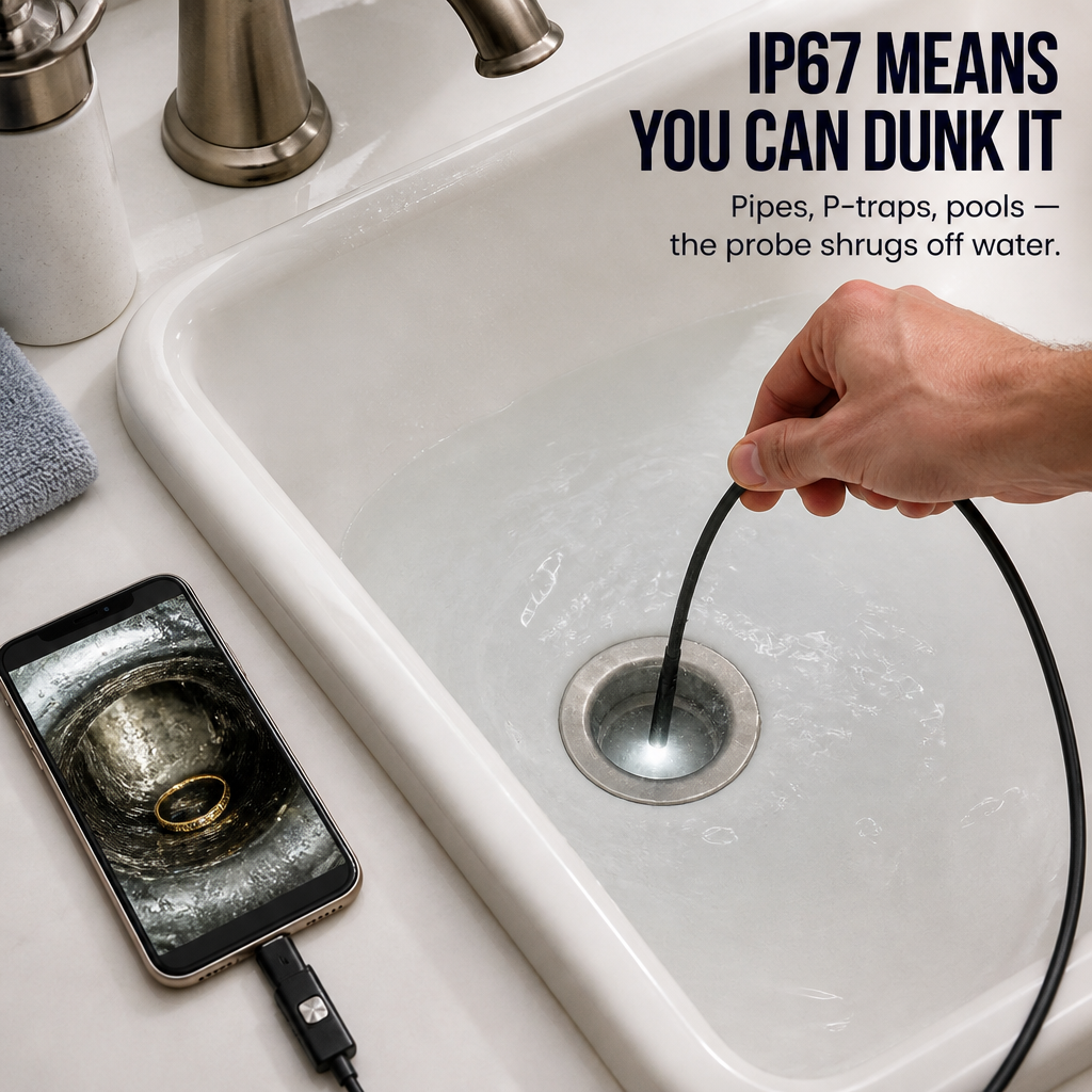 RevealSharp™ — Inspect Engines, Drains, and Tight Spaces Straight From Your Phone