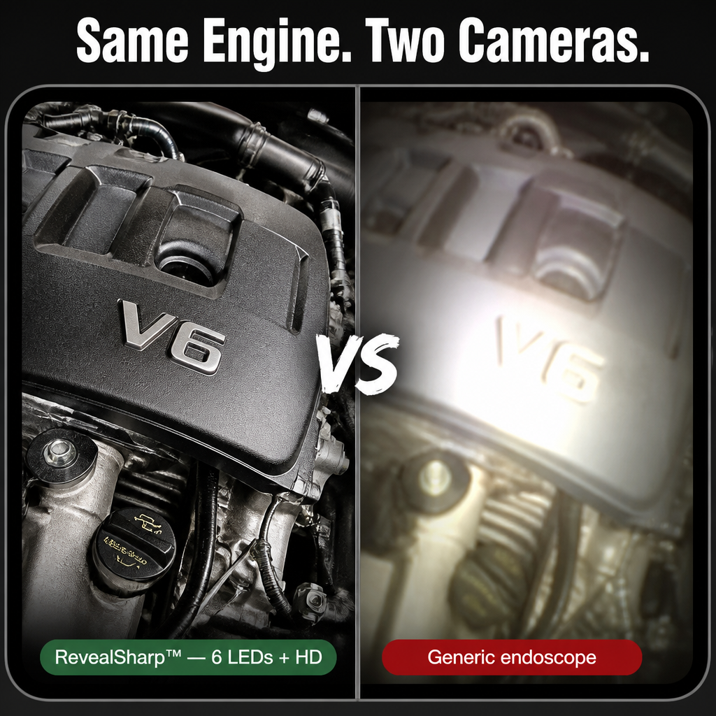 RevealSharp™ — Inspect Engines, Drains, and Tight Spaces Straight From Your Phone