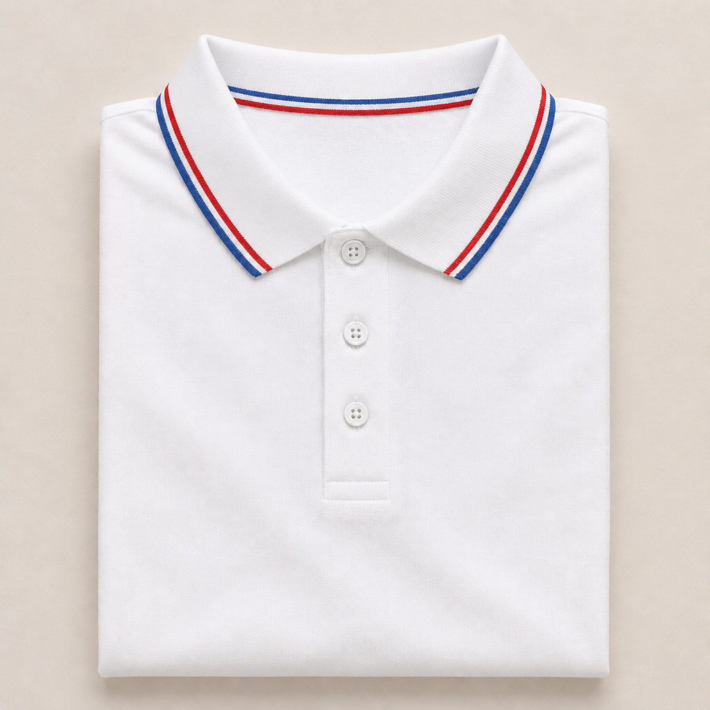 ValorCore™ – Wrinkle-Free Classic Polo Shirt Set with Signature Striped Collar